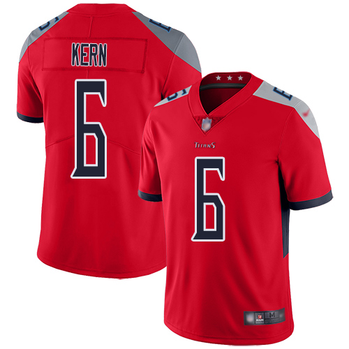 Tennessee Titans Limited Red Men Brett Kern Jersey NFL Football #6 Inverted Legend